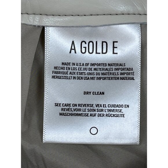 Agolde Women's Recycled Leather Relaxed Boot Pant in powder Sz 27 - NWT - Picture 10 of 14